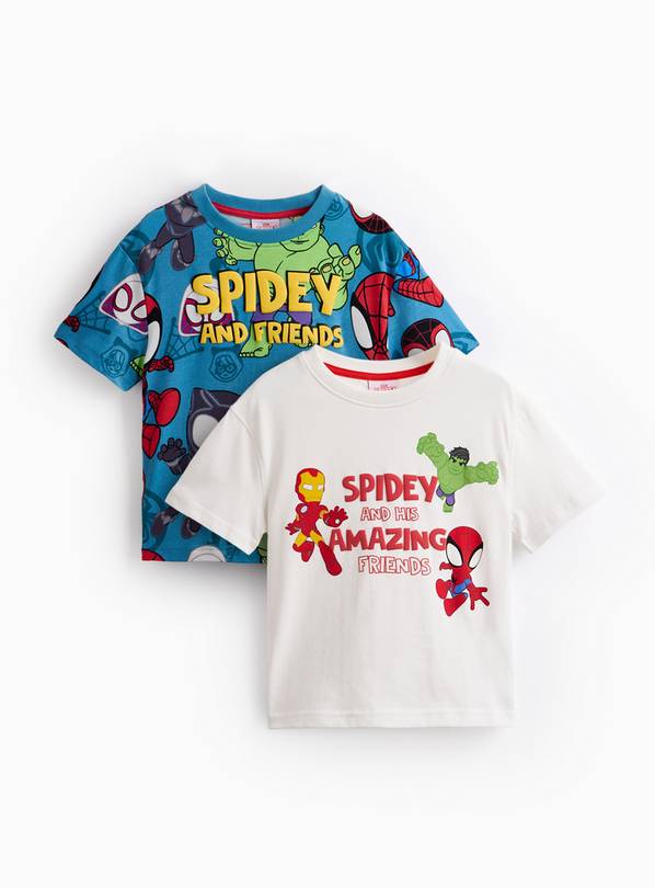 Spidey & Friends T-Shirts 2 Pack 1-2 years